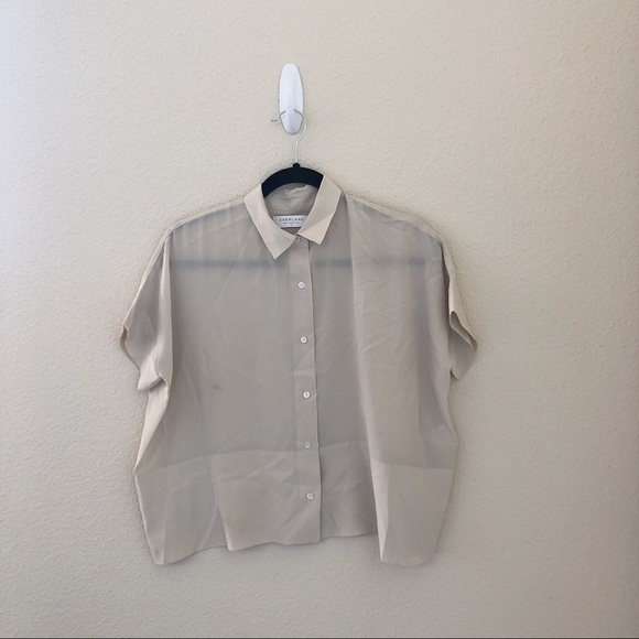 Everlane Tops - Everlane Silk Short Sleeve Top Size 00